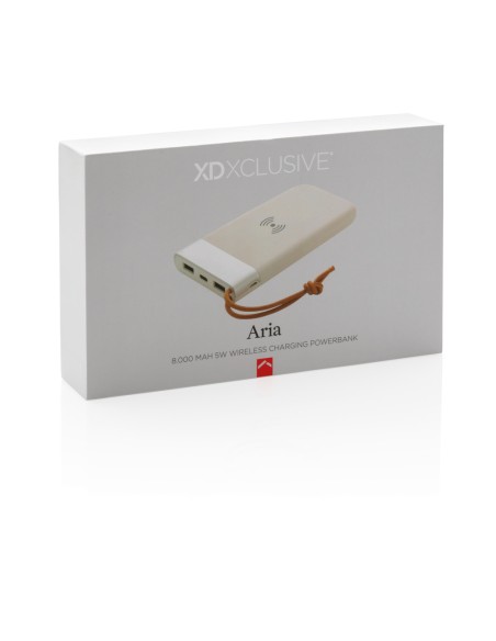 Powerbank wireless Aria da 8.000 mAh 5W